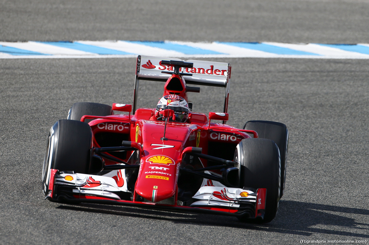 TEST F1 JEREZ 4 FEBBRAIO, Kimi Raikkonen (FIN) Ferrari SF15-T.
04.02.2015.