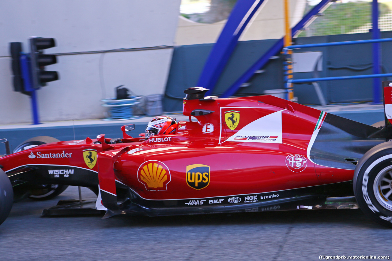 TEST F1 JEREZ 4 FEBBRAIO, Kimi Raikkonen (FIN) Ferrari SF15-T.
04.02.2015.