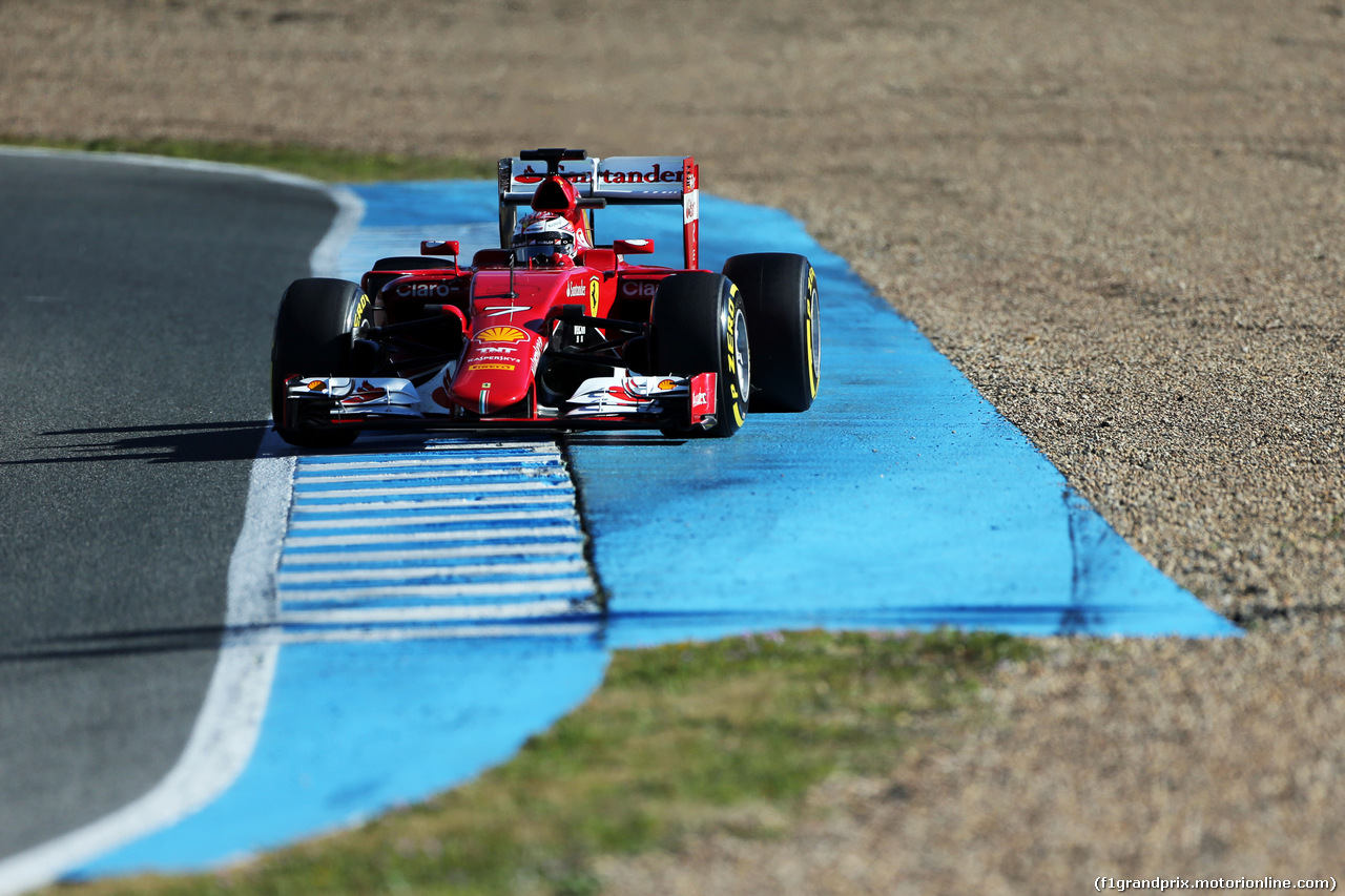 TEST F1 JEREZ 4 FEBBRAIO, Kimi Raikkonen (FIN) Ferrari SF15-T.
04.02.2015.