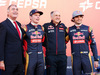 TORO ROSSO STR10, (L to R): The Cepsa Vice President of Marketing; Max Verstappen (NLD) Scuderia Toro Rosso; Franz Tost (AUT) Scuderia Toro Rosso Team Principal; e Carlos Sainz Jr (ESP) Scuderia Toro Rosso, at the Scuderia Toro Rosso STR10 unveiling.
31.01.2015.