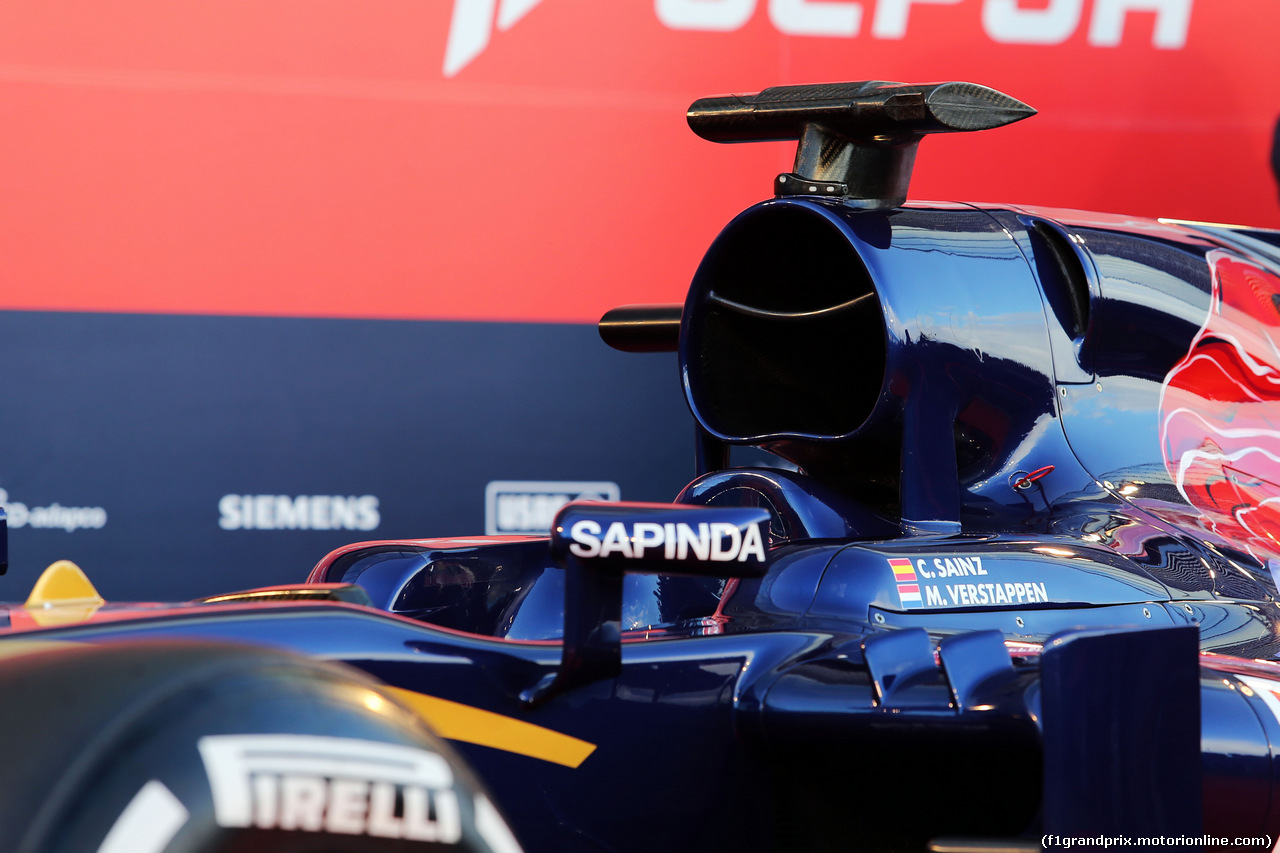 TORO ROSSO STR10, Scuderia Toro Rosso STR10 engine cover detail.
31.01.2015.
