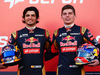 TORO ROSSO STR10, (L to R): Carlos Sainz Jr (ESP) Scuderia Toro Rosso with team mate Max Verstappen (NLD) Scuderia Toro Rosso.
31.01.2015.