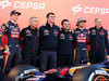 TORO ROSSO STR10, The Scuderia Toro Rosso STR10 is unveiled (L to R): Max Verstappen (NLD) Scuderia Toro Rosso; Paolo Marabini (ITA) Scuderia Toro Rosso Chief Designer; James Key (GBR) Scuderia Toro Rosso Technical Director; Matteo Piraccini (ITA) Scuderia Toro Rosso Chief Designer; Franz Tost (AUT) Scuderia Toro Rosso Team Principal.
31.01.2015.
