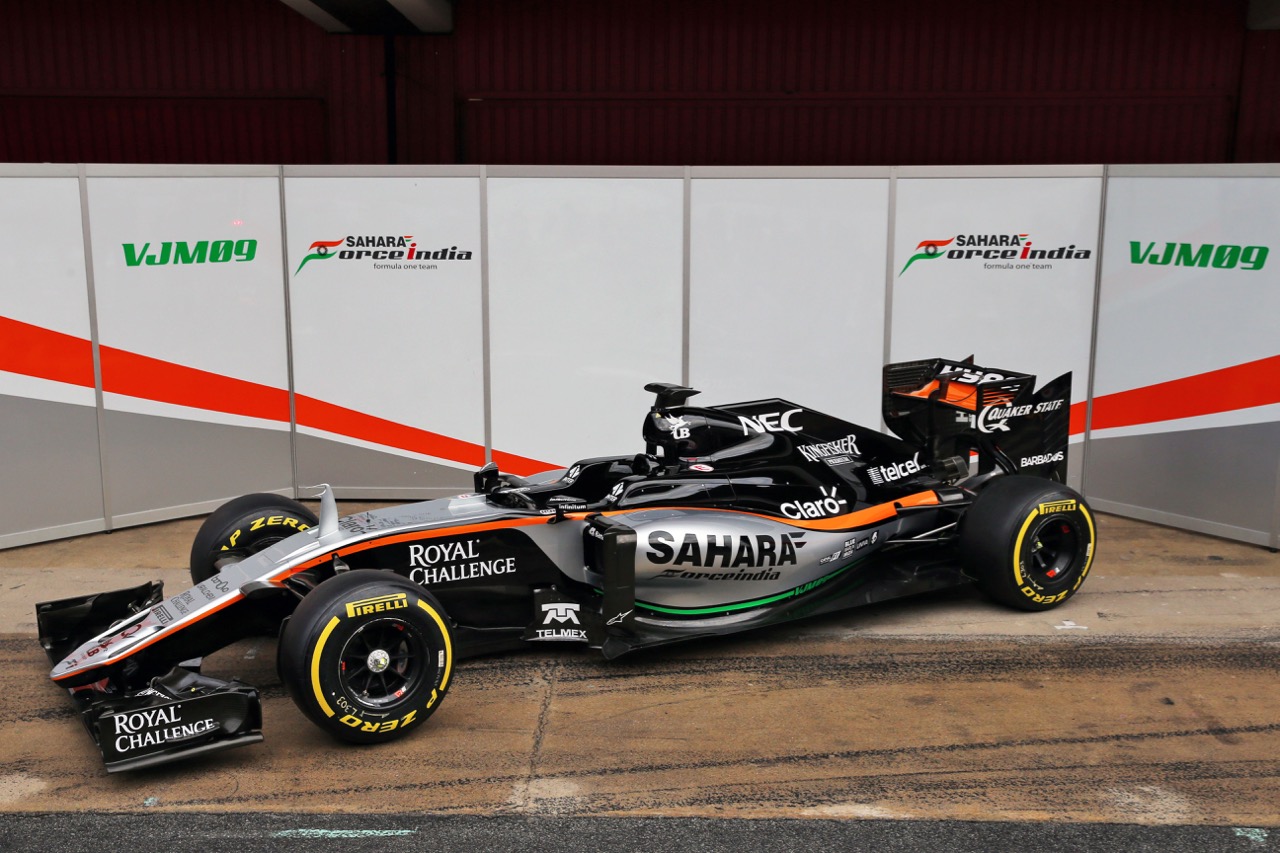 FORCE INDIA VJM09, The Sahara Force India F1 VJM09 is unveiled.
22.02.2016.