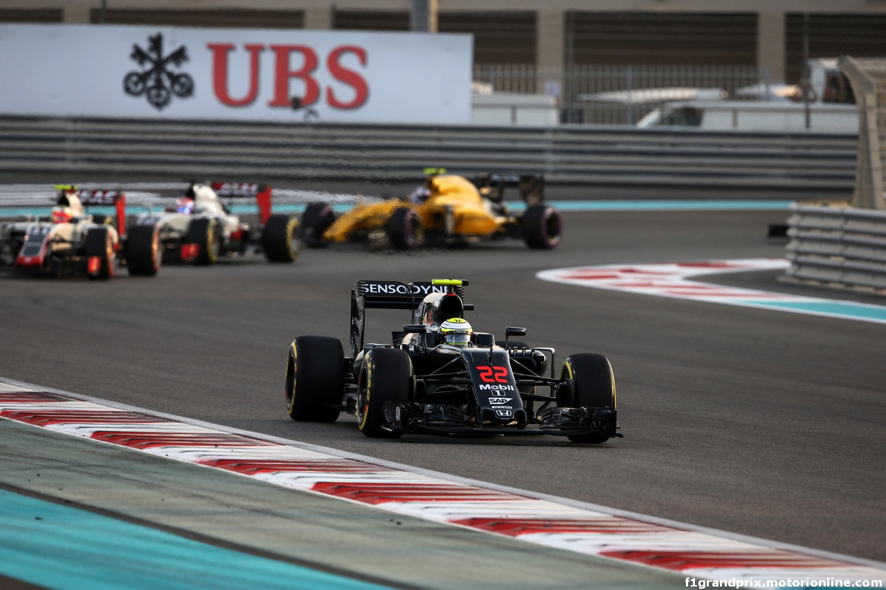 GP ABU DHABI, 27.11.2016 - Gara, Jenson Button (GBR)  McLaren Honda MP4-31