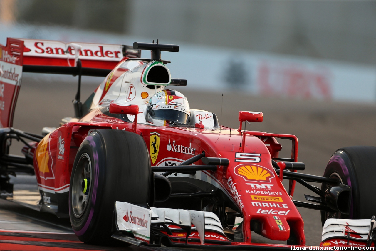GP ABU DHABI, 27.11.2016 - Gara, Sebastian Vettel (GER) Ferrari SF16-H