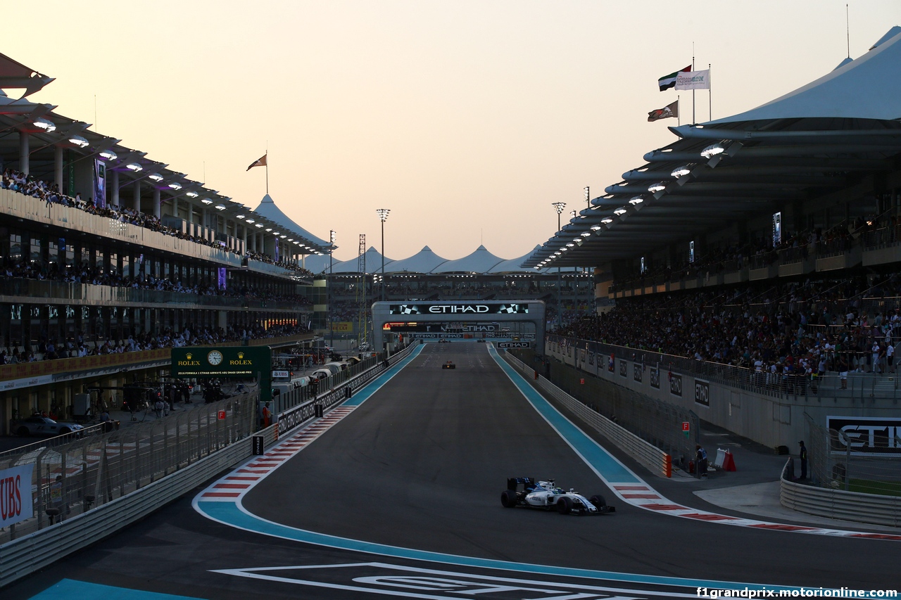 GP ABU DHABI, 27.11.2016 - Gara, Felipe Massa (BRA) Williams FW38