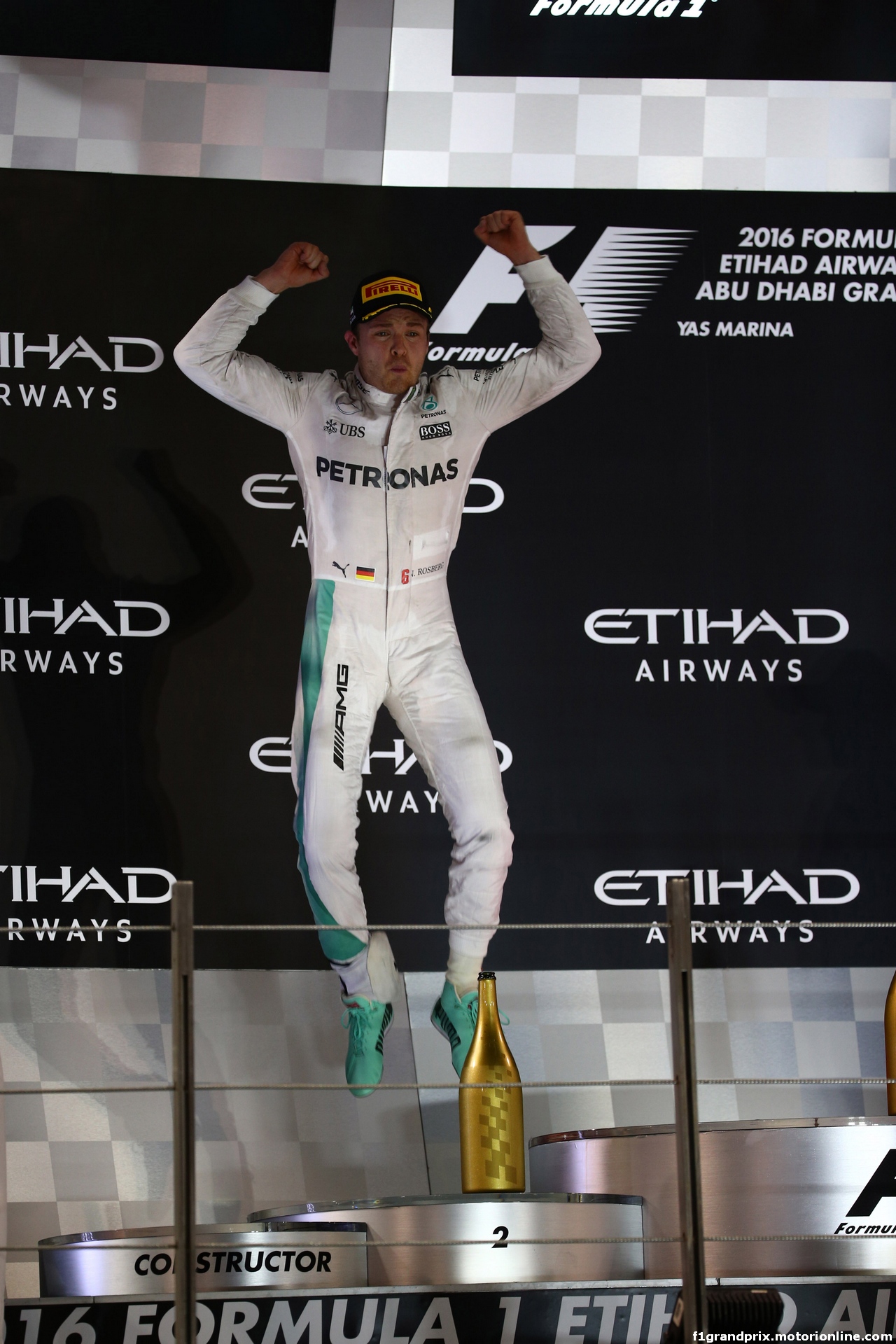 GP ABU DHABI, 27.11.2016 - Gara, 2nd place Nico Rosberg (GER) Mercedes AMG F1 W07 Hybrid e Champion 2016