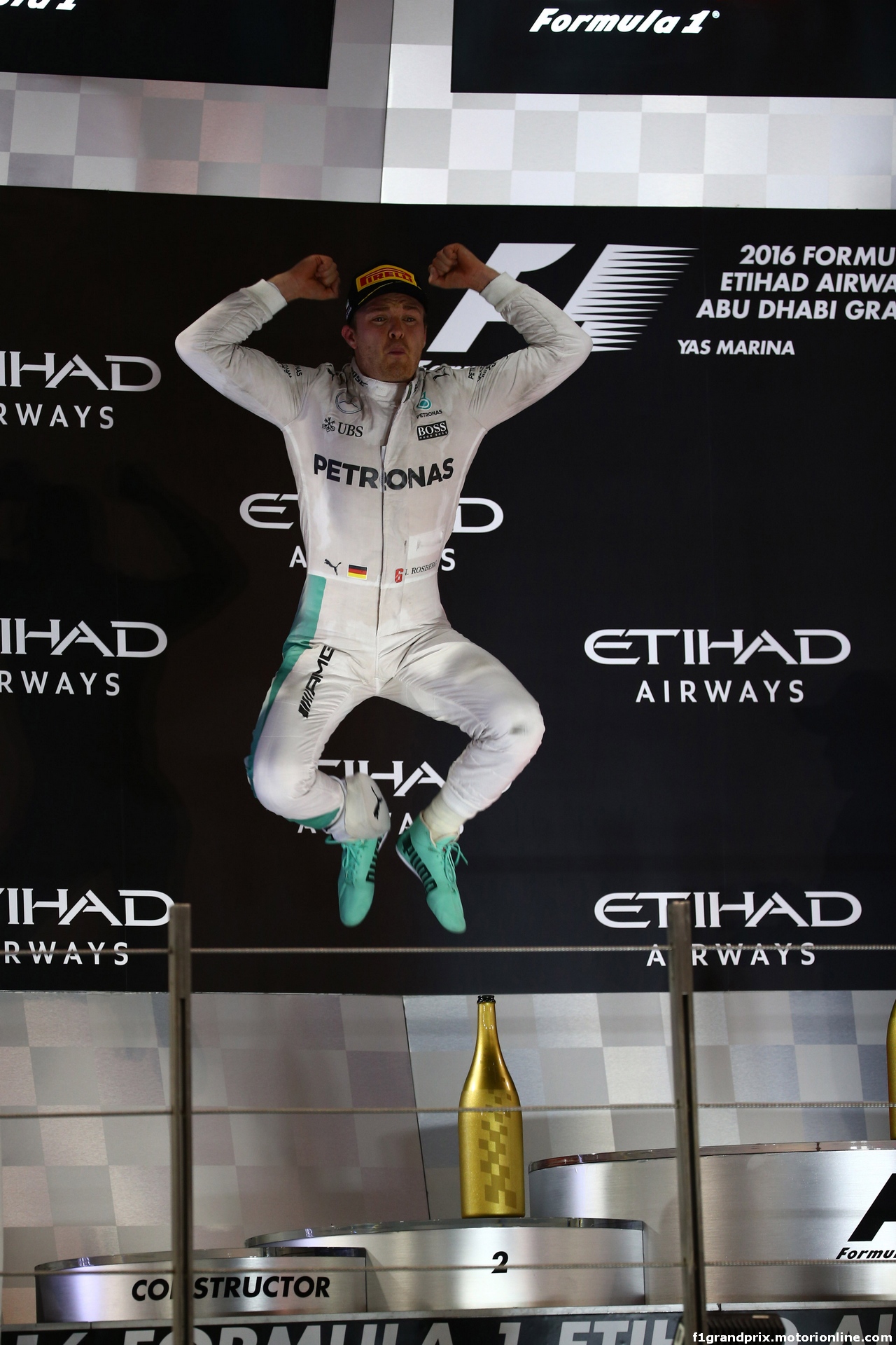GP ABU DHABI, 27.11.2016 - Gara, 2nd place Nico Rosberg (GER) Mercedes AMG F1 W07 Hybrid e Champion 2016