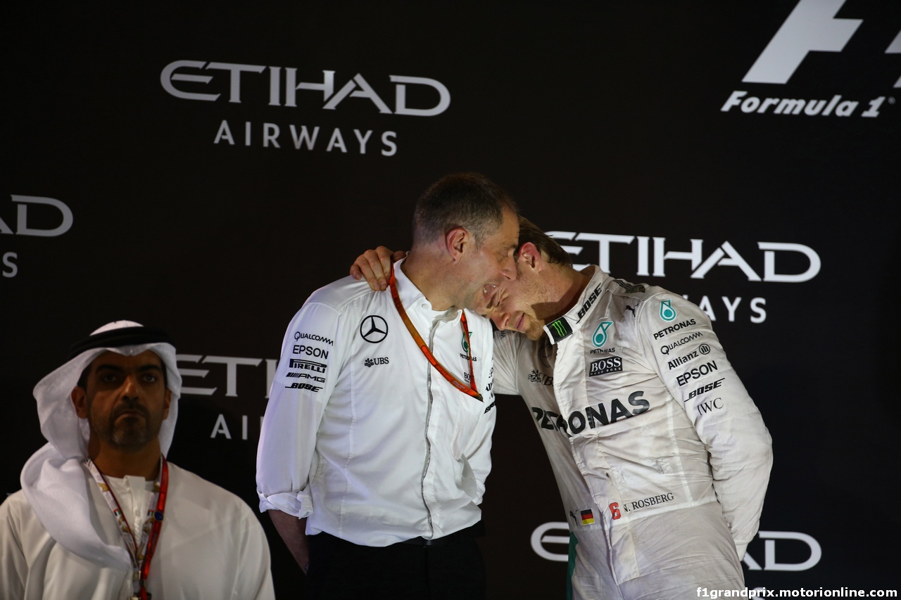 GP ABU DHABI, 27.11.2016 - Gara, 2nd place Nico Rosberg (GER) Mercedes AMG F1 W07 Hybrid e Champion 2016