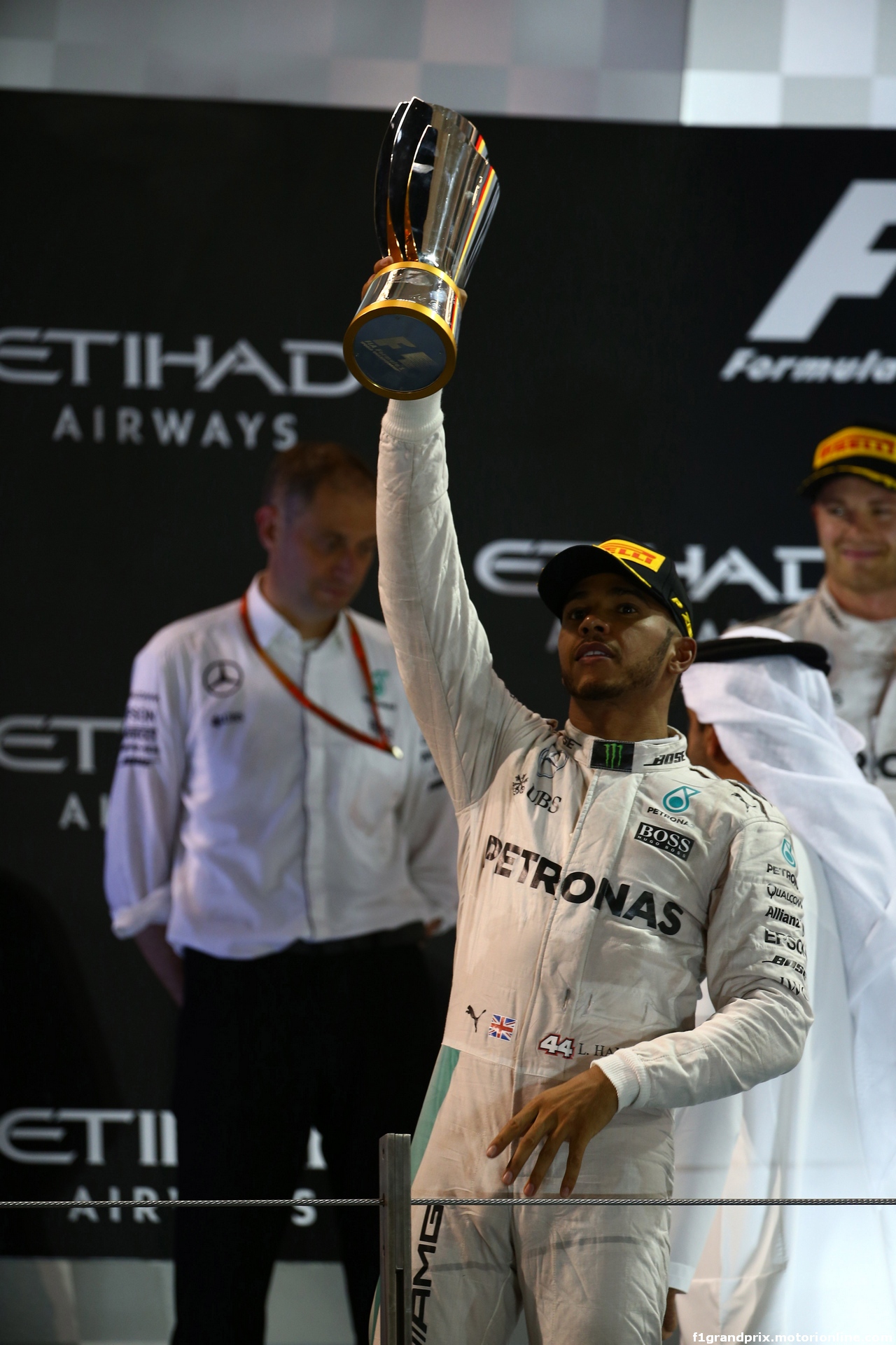 GP ABU DHABI, 27.11.2016 - Gara, Lewis Hamilton (GBR) Mercedes AMG F1 W07 Hybrid vincitore