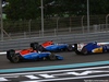 GP ABU DHABI, 27.11.2016 - Gara, Esteban Ocon (FRA) Manor Racing MRT05, Pascal Wehrlein (GER) Manor Racing MRT05 e Felipe Nasr (BRA) Sauber C34