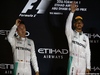 GP ABU DHABI, 27.11.2016 - Gara, 2nd place Nico Rosberg (GER) Mercedes AMG F1 W07 Hybrid e Champion 2016 e Lewis Hamilton (GBR) Mercedes AMG F1 W07 Hybrid vincitore