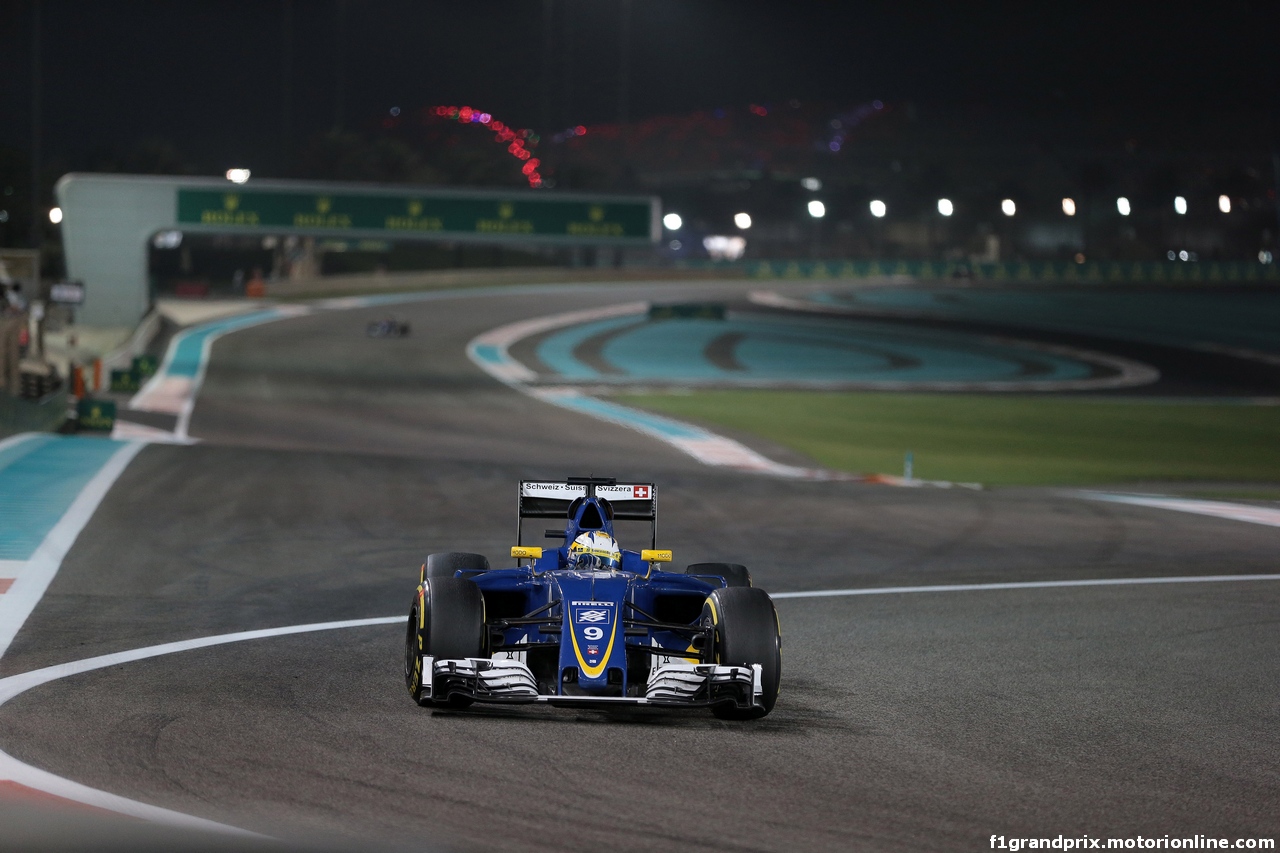 GP ABU DHABI, 25.11.2016 - Prove Libere 2, Marcus Ericsson (SUE) Sauber C34