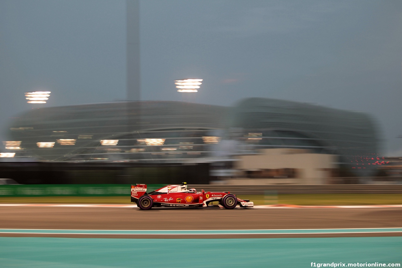 GP ABU DHABI, 25.11.2016 - Prove Libere 2, Kimi Raikkonen (FIN) Ferrari SF16-H