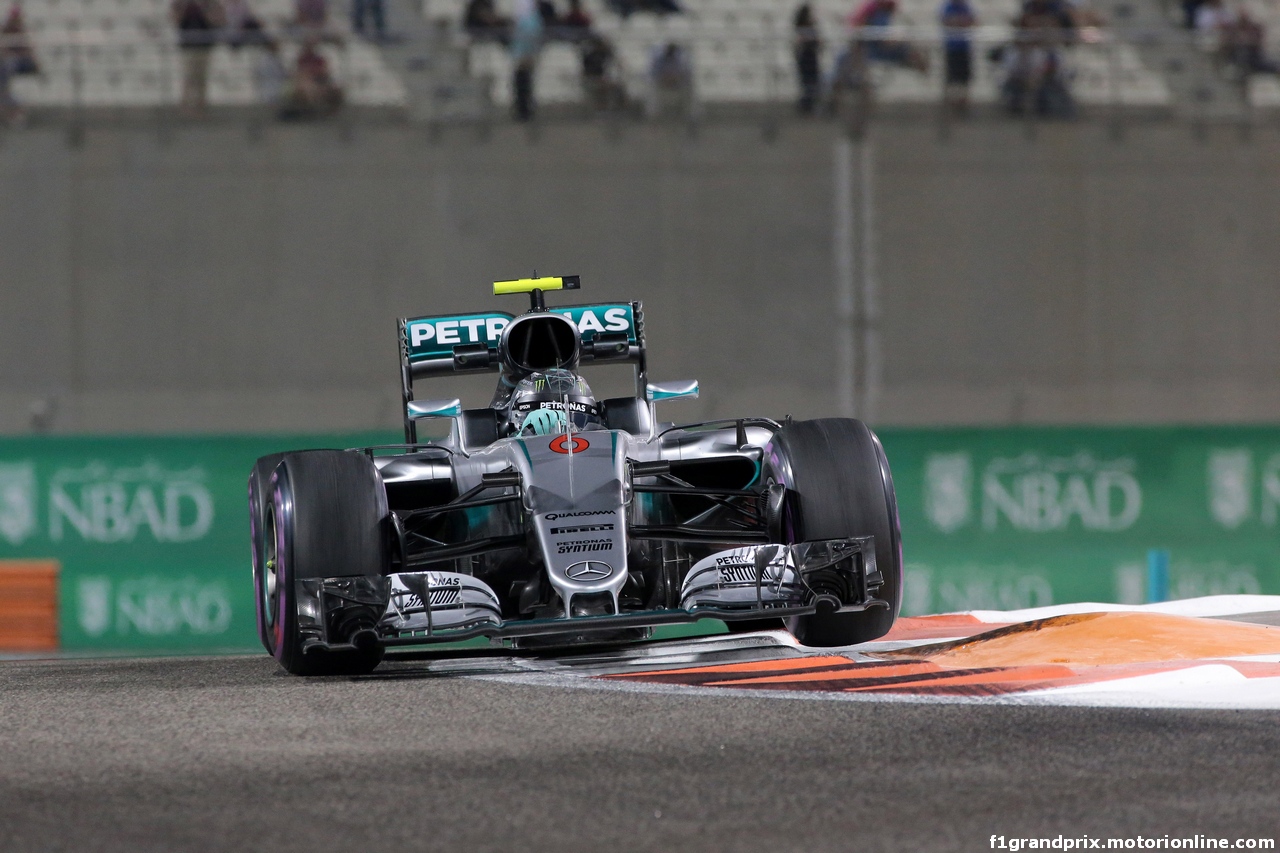 GP ABU DHABI, 25.11.2016 - Prove Libere 2, Nico Rosberg (GER) Mercedes AMG F1 W07 Hybrid