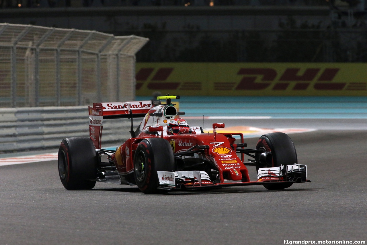 GP ABU DHABI, 25.11.2016 - Prove Libere 2, Kimi Raikkonen (FIN) Ferrari SF16-H