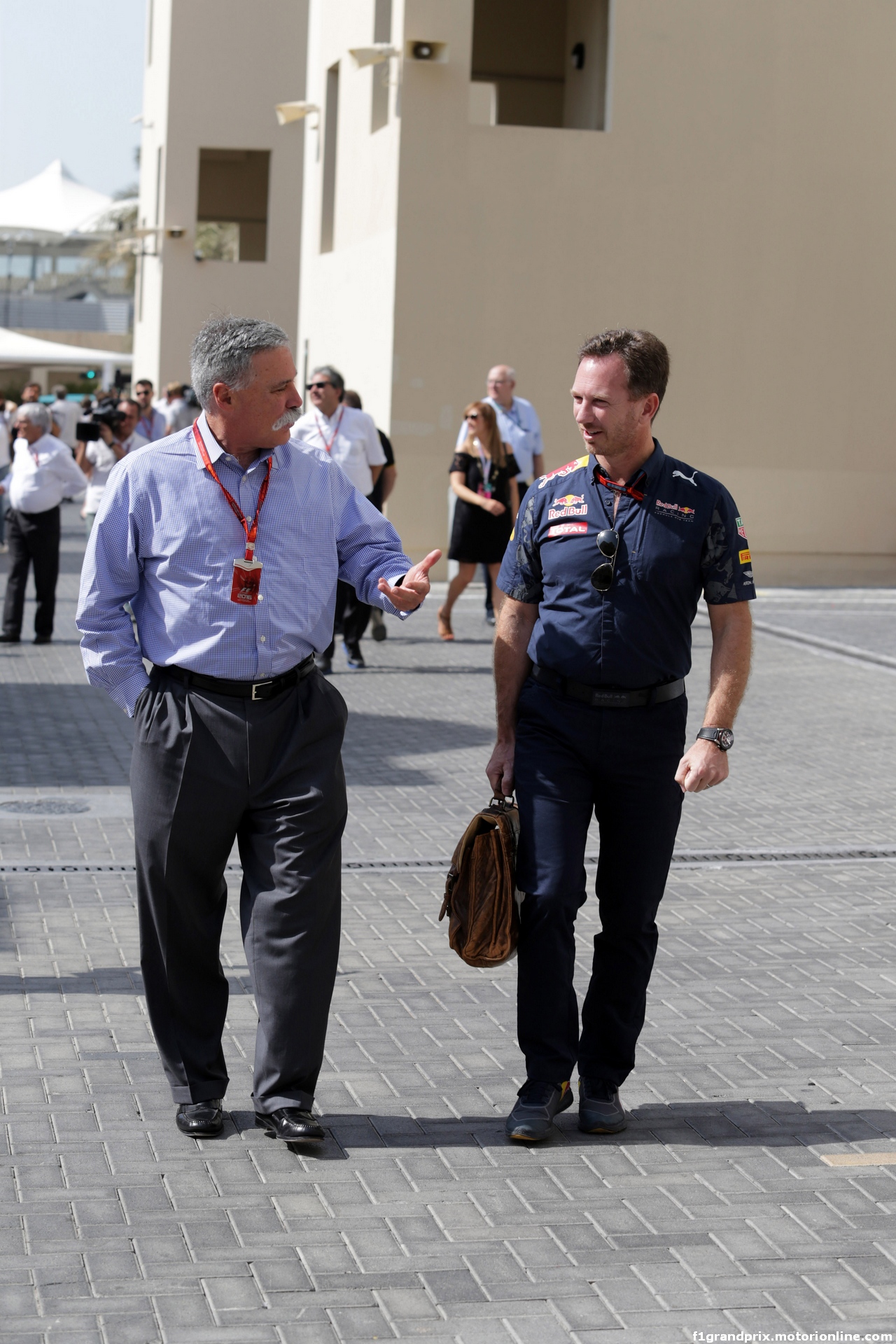 GP ABU DHABI, 26.11.2016 - Chase Carey (USA) Formula One Group Chairman e Christian Horner (GBR), Red Bull Racing, Sporting Director