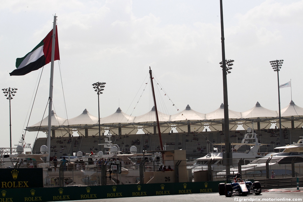 GP ABU DHABI, 26.11.2016 - Prove Libere 3, Pascal Wehrlein (GER) Manor Racing MRT05