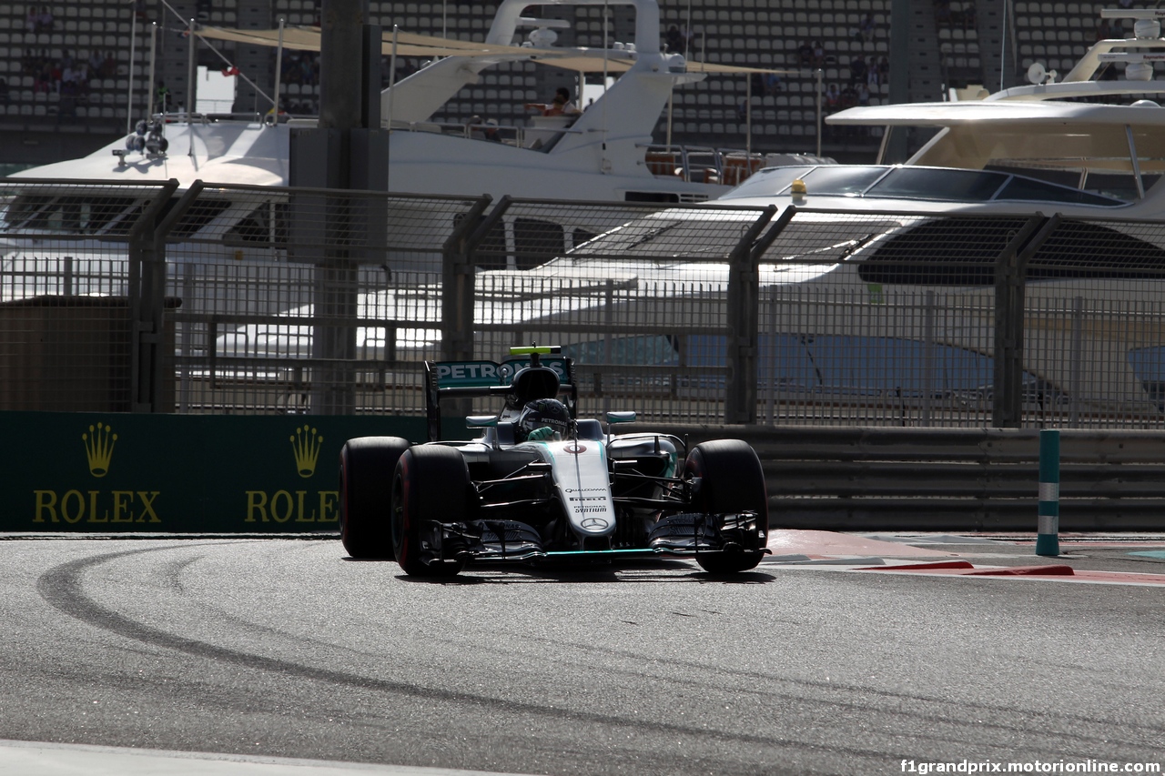 GP ABU DHABI, 26.11.2016 - Prove Libere 3, Nico Rosberg (GER) Mercedes AMG F1 W07 Hybrid