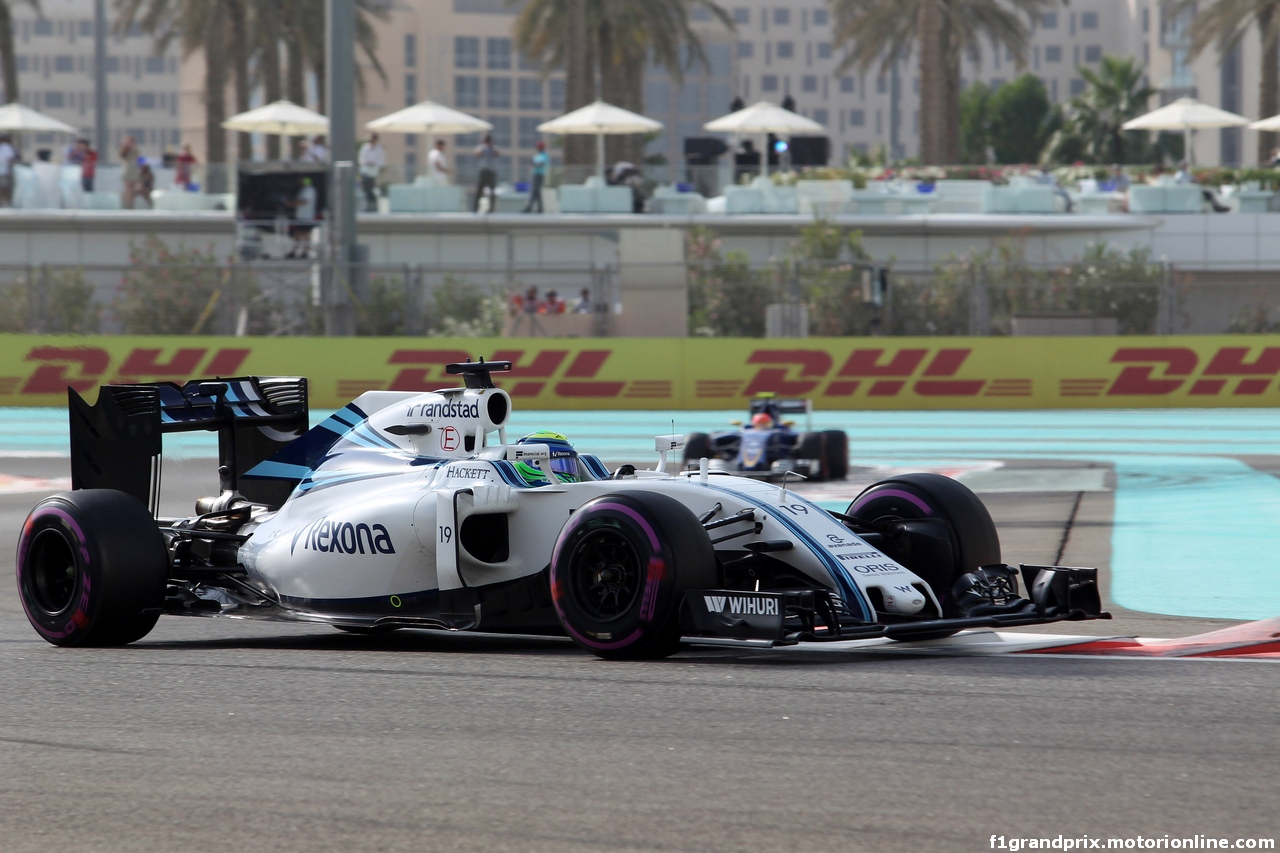 GP ABU DHABI, 26.11.2016 - Prove Libere 3, Felipe Massa (BRA) Williams FW38