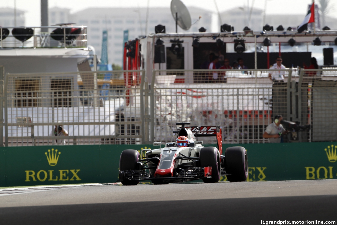 GP ABU DHABI, 26.11.2016 - Prove Libere 3, Romain Grosjean (FRA) Haas F1 Team VF-16