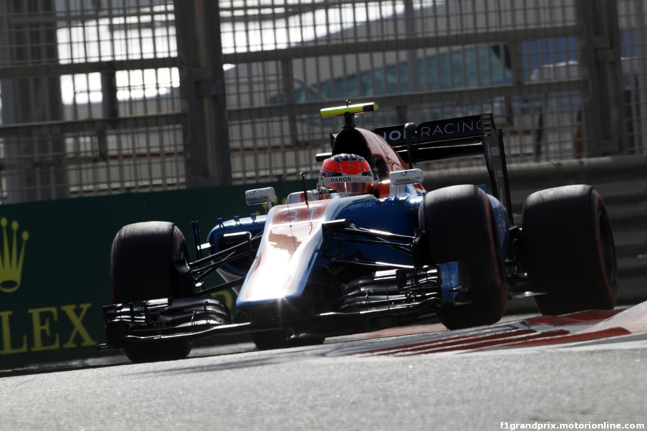 GP ABU DHABI, 26.11.2016 - Prove Libere 3, Esteban Ocon (FRA) Manor Racing MRT05