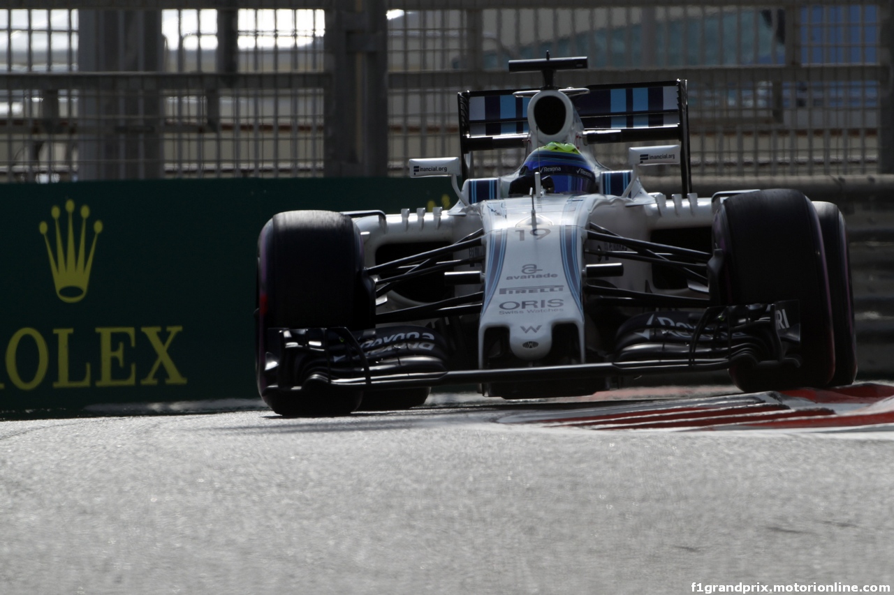 GP ABU DHABI, 26.11.2016 - Prove Libere 3, Felipe Massa (BRA) Williams FW38