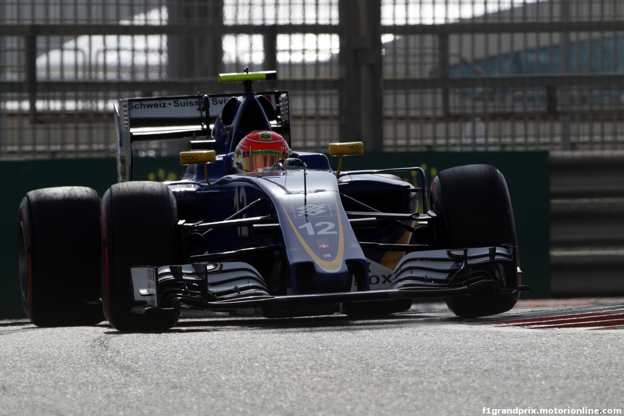 GP ABU DHABI, 26.11.2016 - Prove Libere 3, Felipe Nasr (BRA) Sauber C34