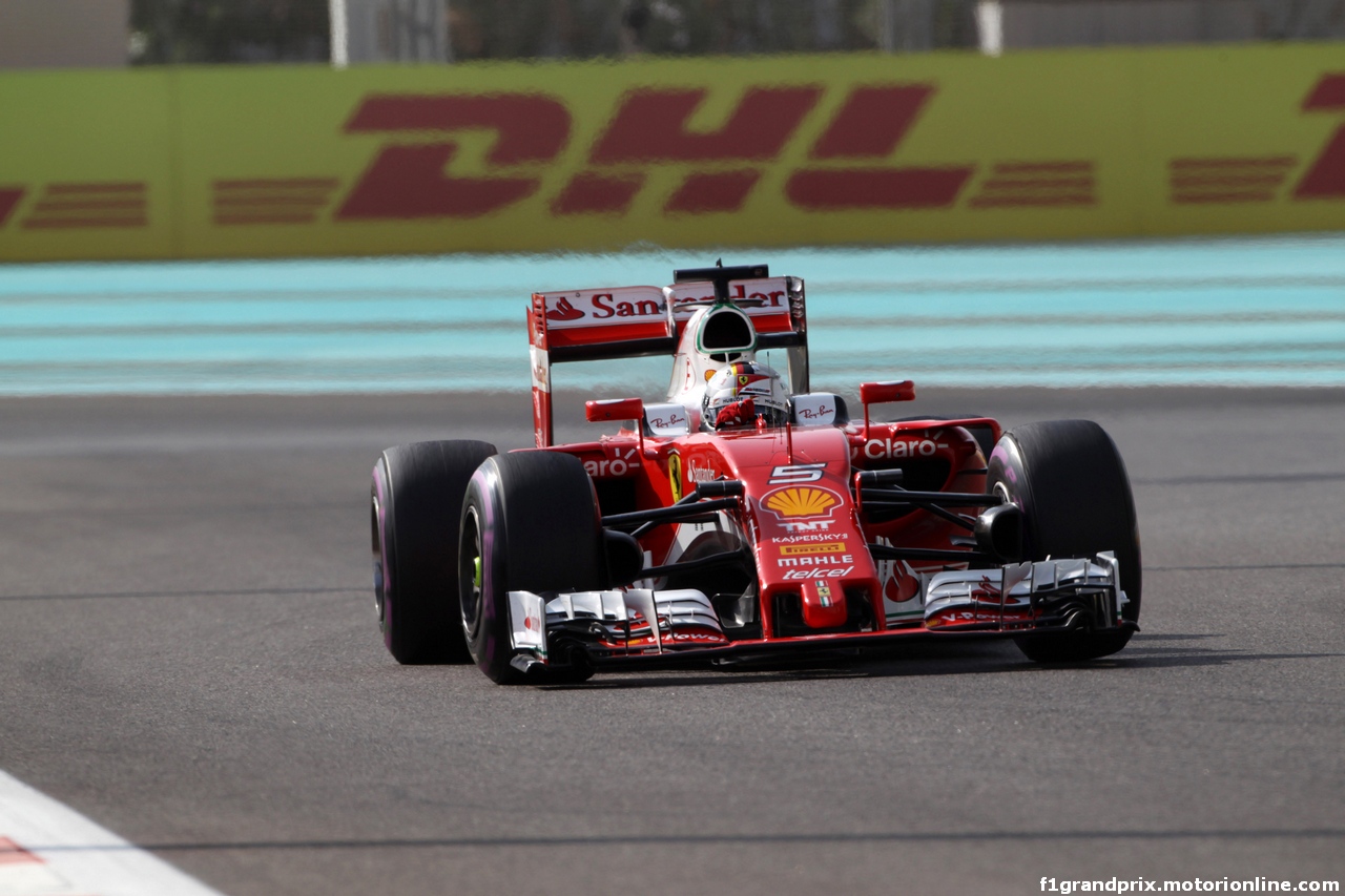 GP ABU DHABI, 26.11.2016 - Prove Libere 3, Sebastian Vettel (GER) Ferrari SF16-H
