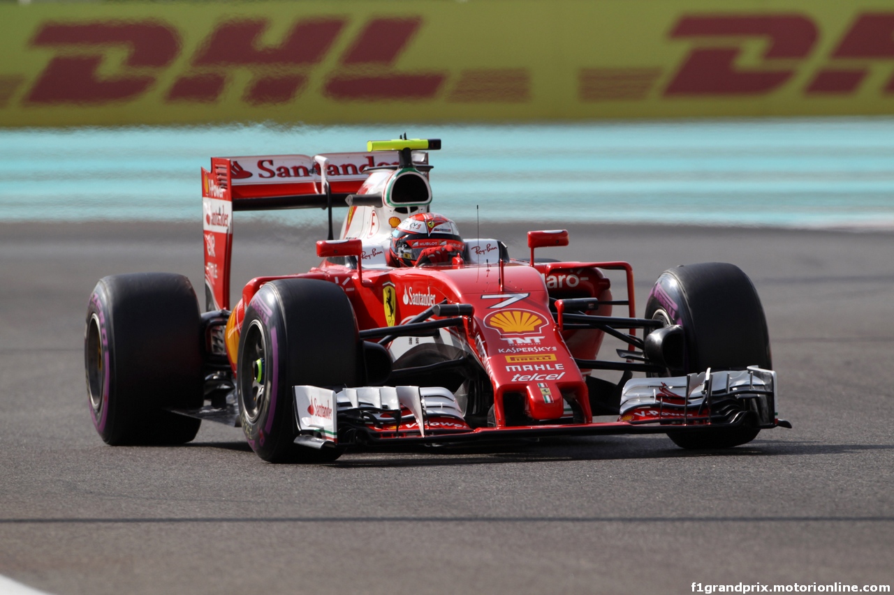 GP ABU DHABI, 26.11.2016 - Prove Libere 3, Kimi Raikkonen (FIN) Ferrari SF16-H