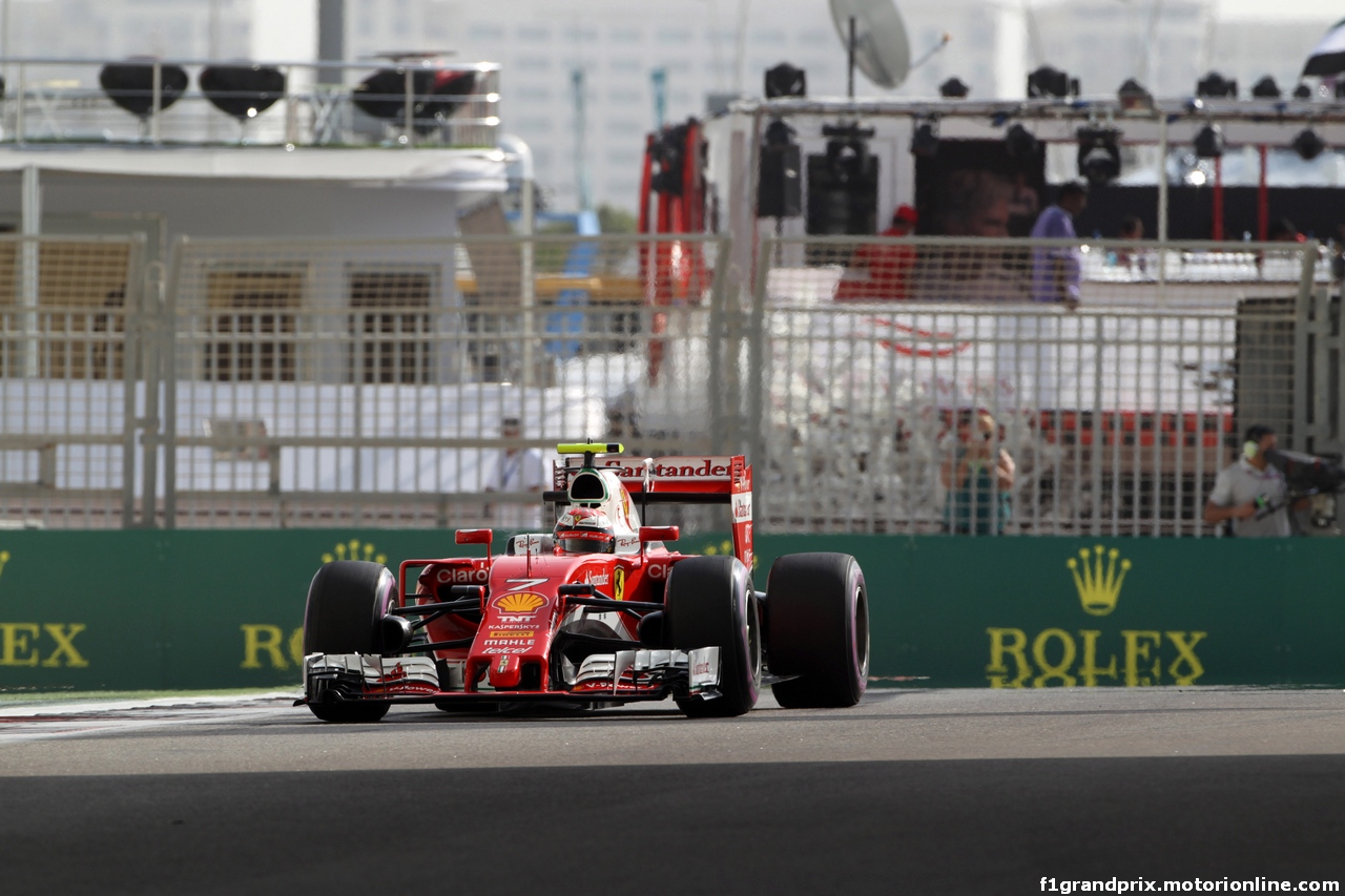 GP ABU DHABI, 26.11.2016 - Prove Libere 3, Kimi Raikkonen (FIN) Ferrari SF16-H