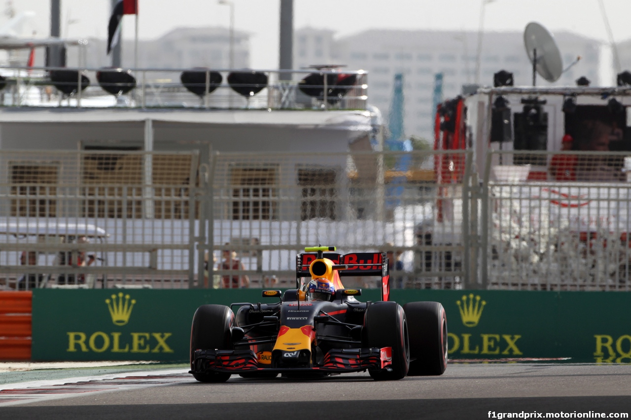GP ABU DHABI, 26.11.2016 - Prove Libere 3, Max Verstappen (NED) Red Bull Racing RB12