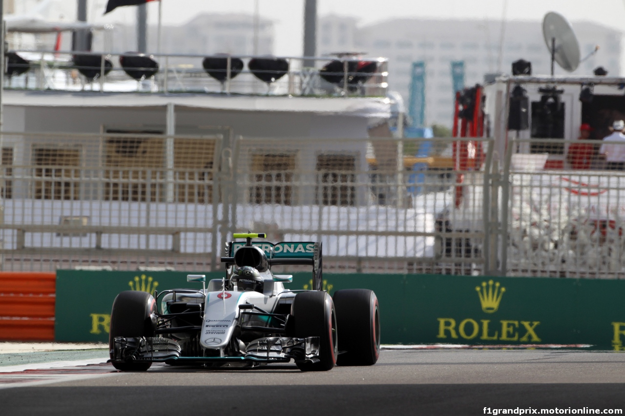 GP ABU DHABI, 26.11.2016 - Prove Libere 3, Nico Rosberg (GER) Mercedes AMG F1 W07 Hybrid