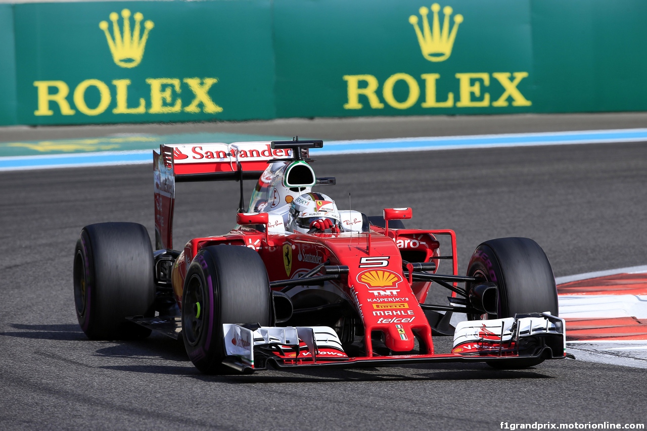 GP ABU DHABI, 26.11.2016 - Prove Libere 3, Sebastian Vettel (GER) Ferrari SF16-H