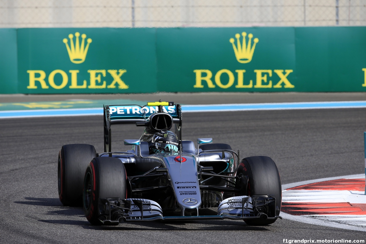 GP ABU DHABI, 26.11.2016 - Prove Libere 3, Nico Rosberg (GER) Mercedes AMG F1 W07 Hybrid