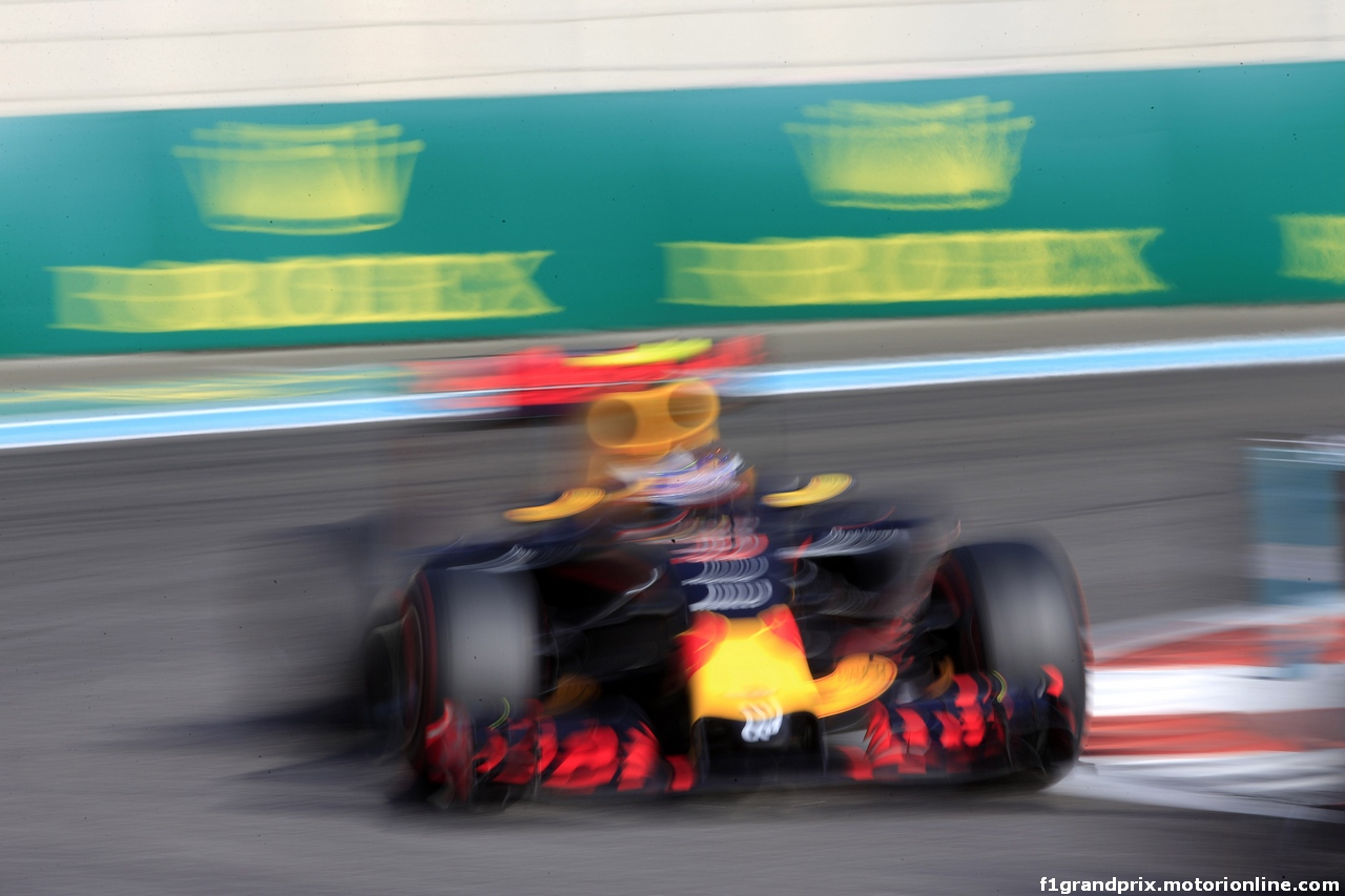 GP ABU DHABI, 26.11.2016 - Prove Libere 3, Max Verstappen (NED) Red Bull Racing RB12