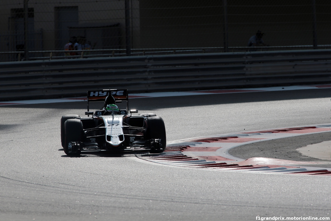 GP ABU DHABI, 26.11.2016 - Prove Libere 3, Nico Hulkenberg (GER) Sahara Force India F1 VJM09