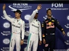 GP ABU DHABI, 26.11.2016 - Qualifiche, 2nd place Nico Rosberg (GER) Mercedes AMG F1 W07 Hybrid, Lewis Hamilton (GBR) Mercedes AMG F1 W07 Hybrid pole position e 3rd place Daniel Ricciardo (AUS) Red Bull Racing RB12