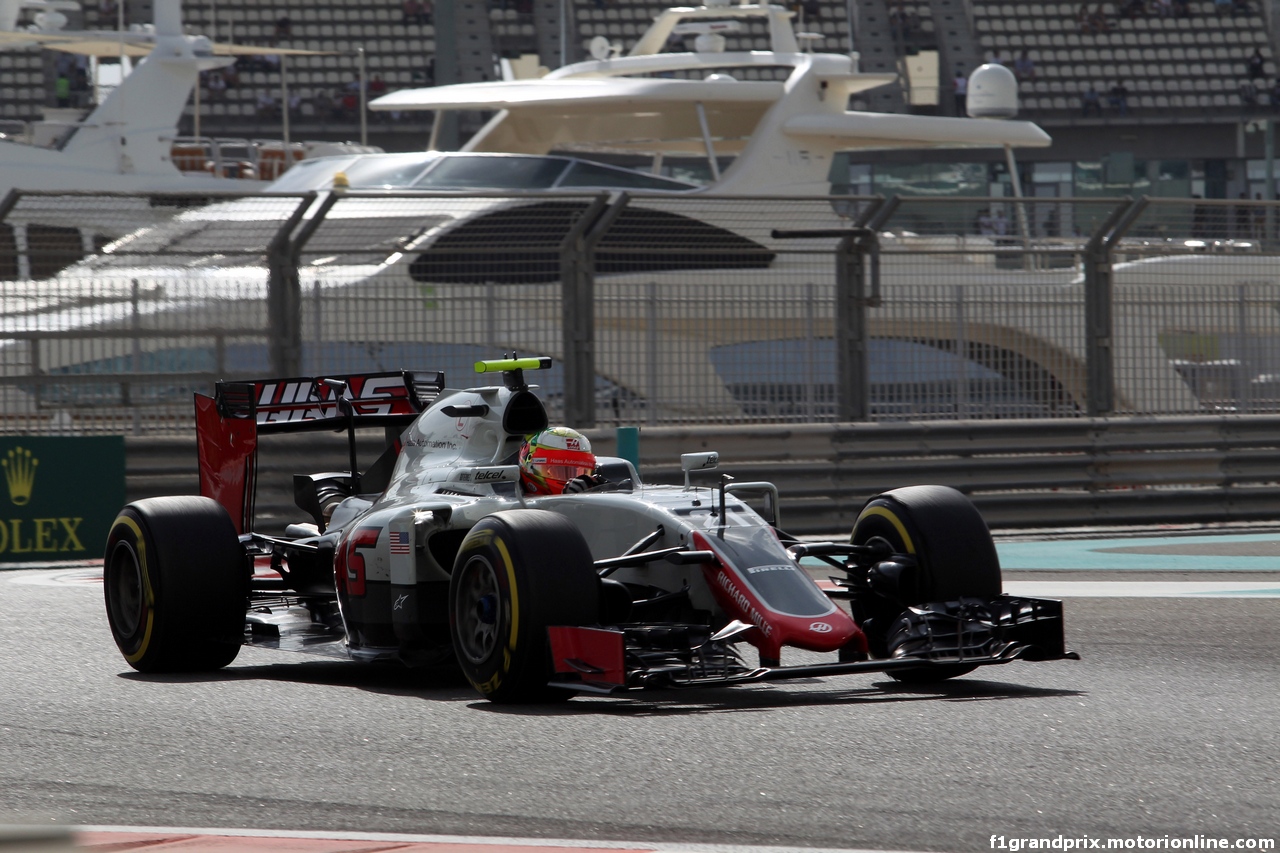 GP ABU DHABI, 25.11.2016 - Prove Libere 1, Esteban Gutierrez (MEX) Haas F1 Team VF-16