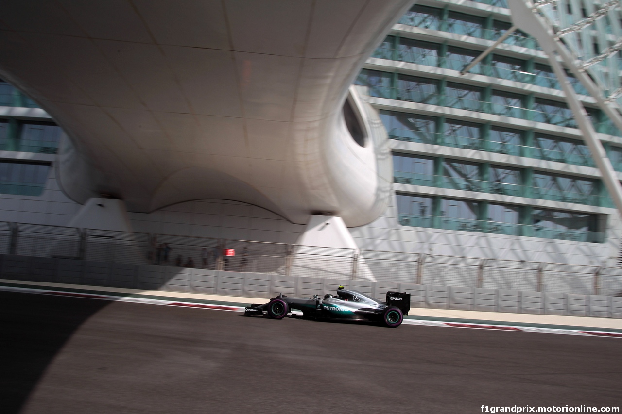 GP ABU DHABI, 25.11.2016 - Prove Libere 1, Nico Rosberg (GER) Mercedes AMG F1 W07 Hybrid