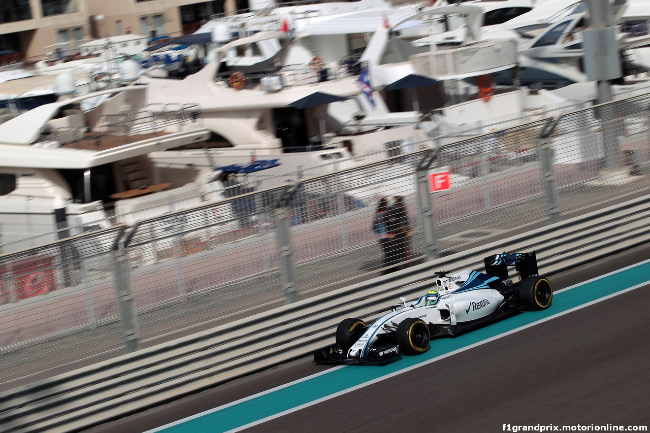 GP ABU DHABI, 25.11.2016 - Prove Libere 1, Valtteri Bottas (FIN) Williams FW38