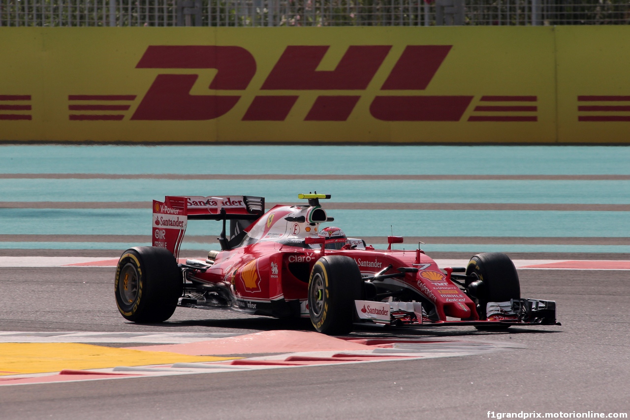 GP ABU DHABI, 25.11.2016 - Prove Libere 1, Kimi Raikkonen (FIN) Ferrari SF16-H