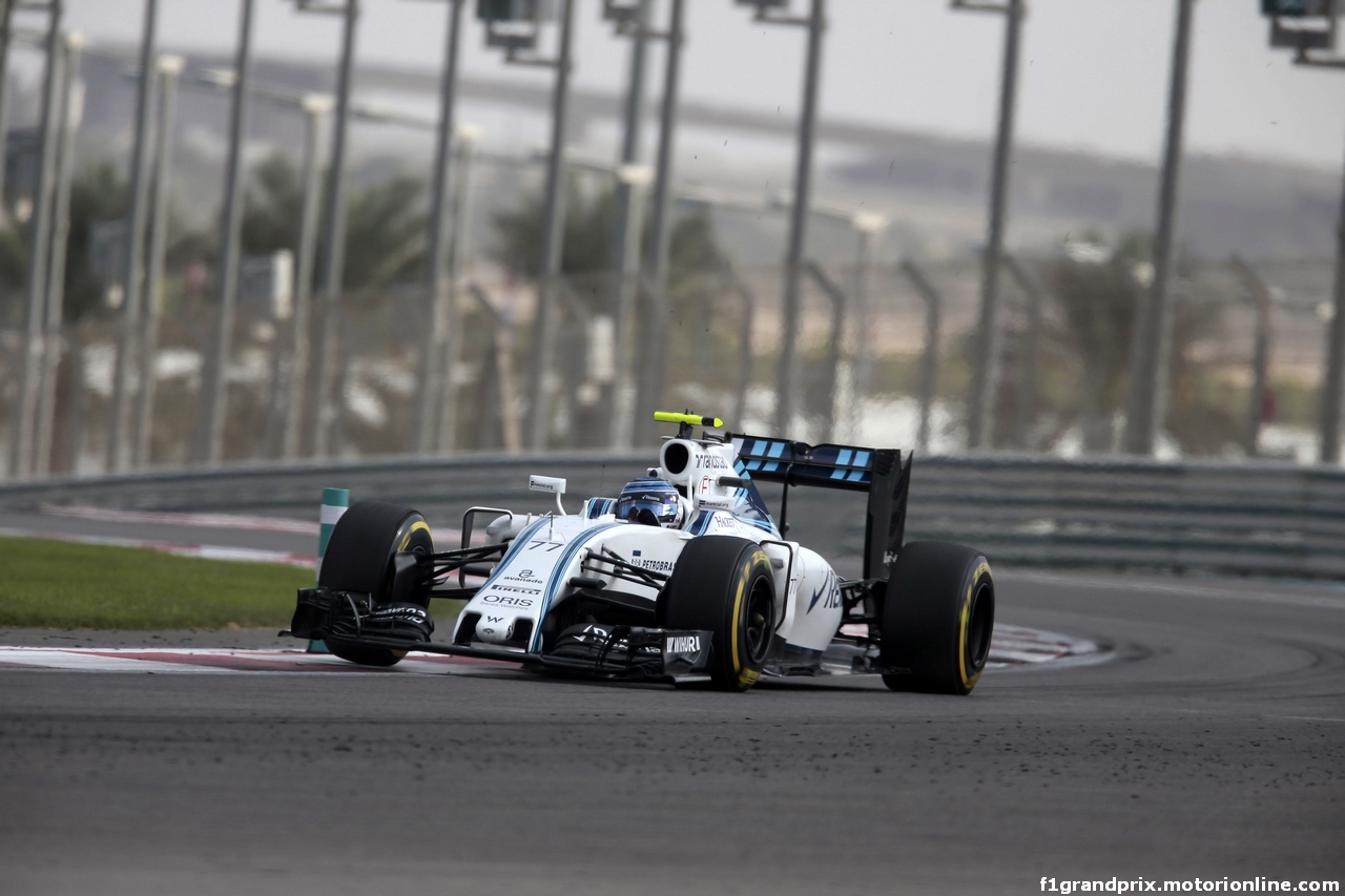 GP ABU DHABI, 25.11.2016 - Prove Libere 1, Valtteri Bottas (FIN) Williams FW38