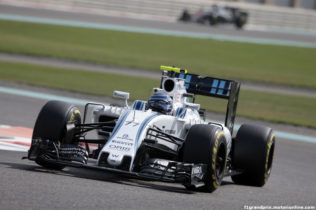 GP ABU DHABI, 25.11.2016 - Prove Libere 1, Valtteri Bottas (FIN) Williams FW38
