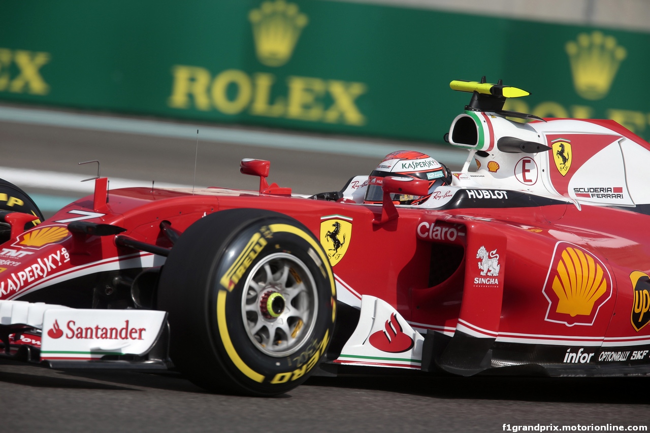 GP ABU DHABI, 25.11.2016 - Prove Libere 1, Kimi Raikkonen (FIN) Ferrari SF16-H