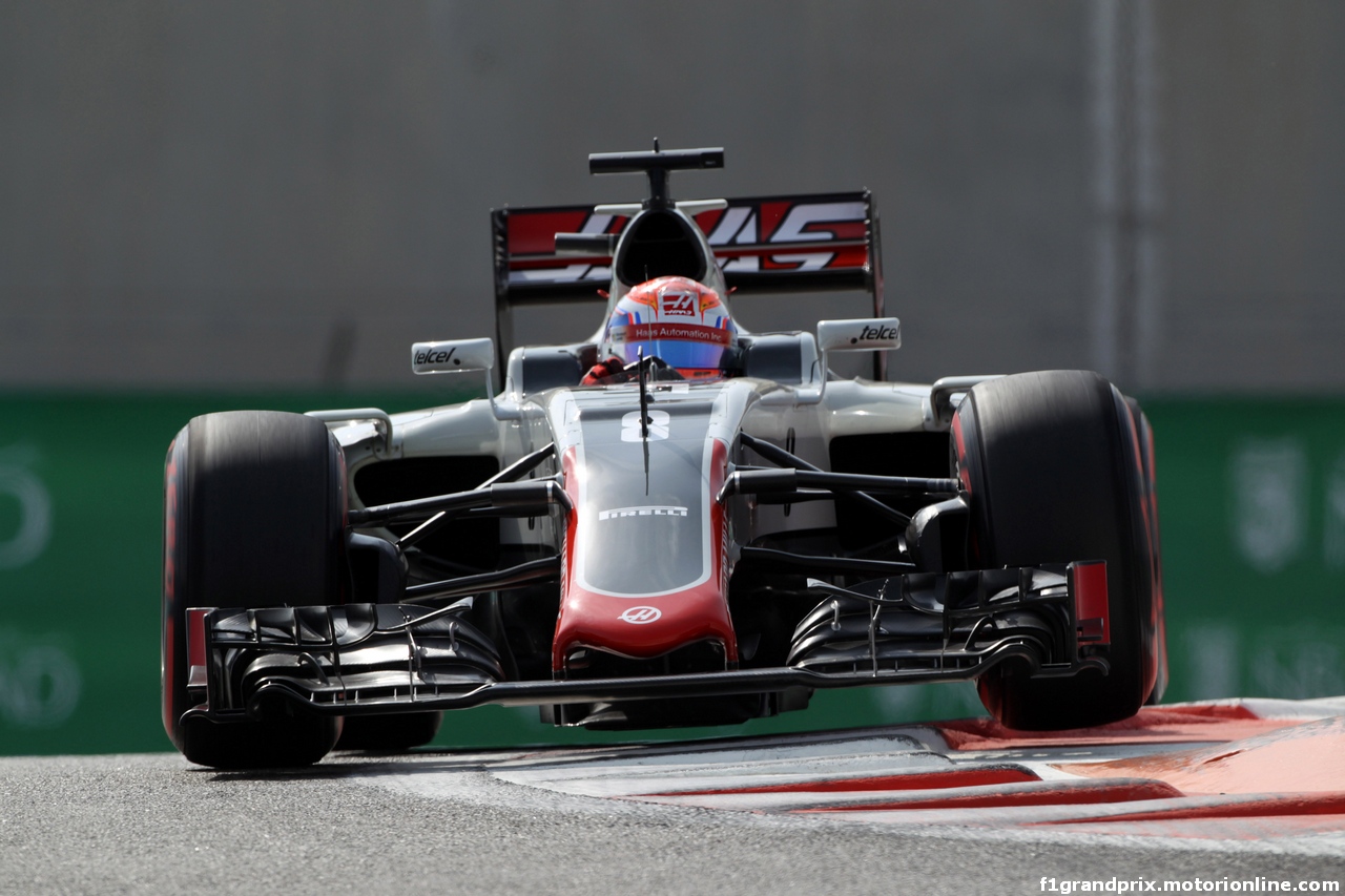 GP ABU DHABI, 25.11.2016 - Prove Libere 1, Romain Grosjean (FRA) Haas F1 Team VF-16