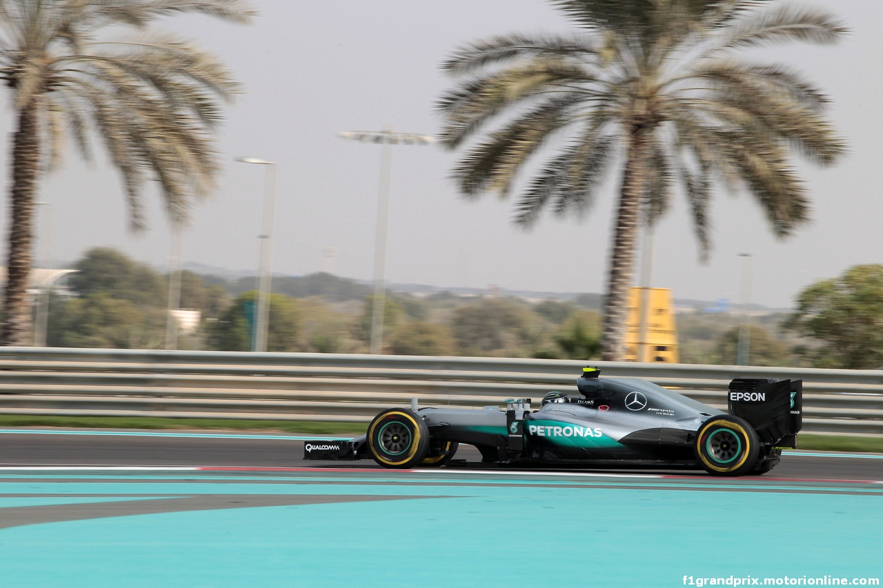 GP ABU DHABI, 25.11.2016 - Prove Libere 1, Nico Rosberg (GER) Mercedes AMG F1 W07 Hybrid