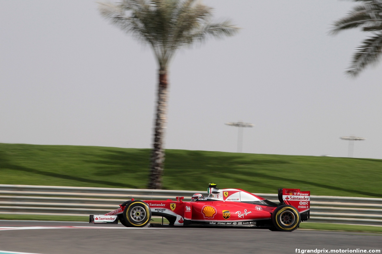 GP ABU DHABI, 25.11.2016 - Prove Libere 1, Kimi Raikkonen (FIN) Ferrari SF16-H