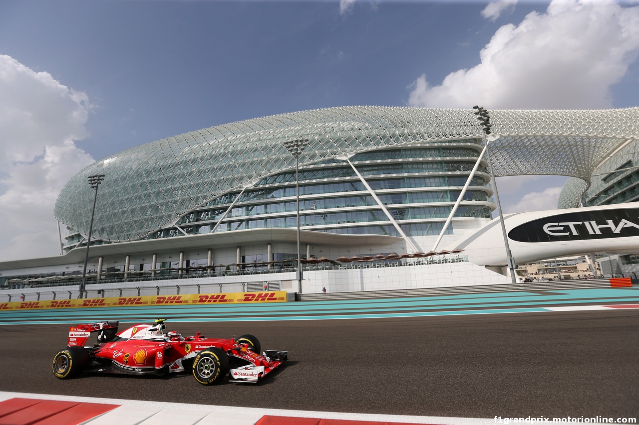 GP ABU DHABI, 25.11.2016 - Prove Libere 1, Kimi Raikkonen (FIN) Ferrari SF16-H